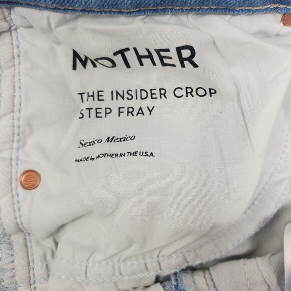Mother The Insider Crop Step Fray High Rise Bootcut Jeans Sexico Mexico Size 28 - Picture 9 of 12